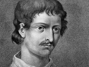 L0015152 Portrait of Giordano Bruno in "Opere" Credit: Wellcome Library, London. Wellcome Images images@wellcome.ac.uk http://wellcomeimages.org Portrait of Giordano Bruno Opere [2 volumes] Bruno, Giordano [edited by A. Wagner] Published: 1830 Copyrighted work available under Creative Commons Attribution only licence CC BY 4.0 http://creativecommons.org/licenses/by/4.0/